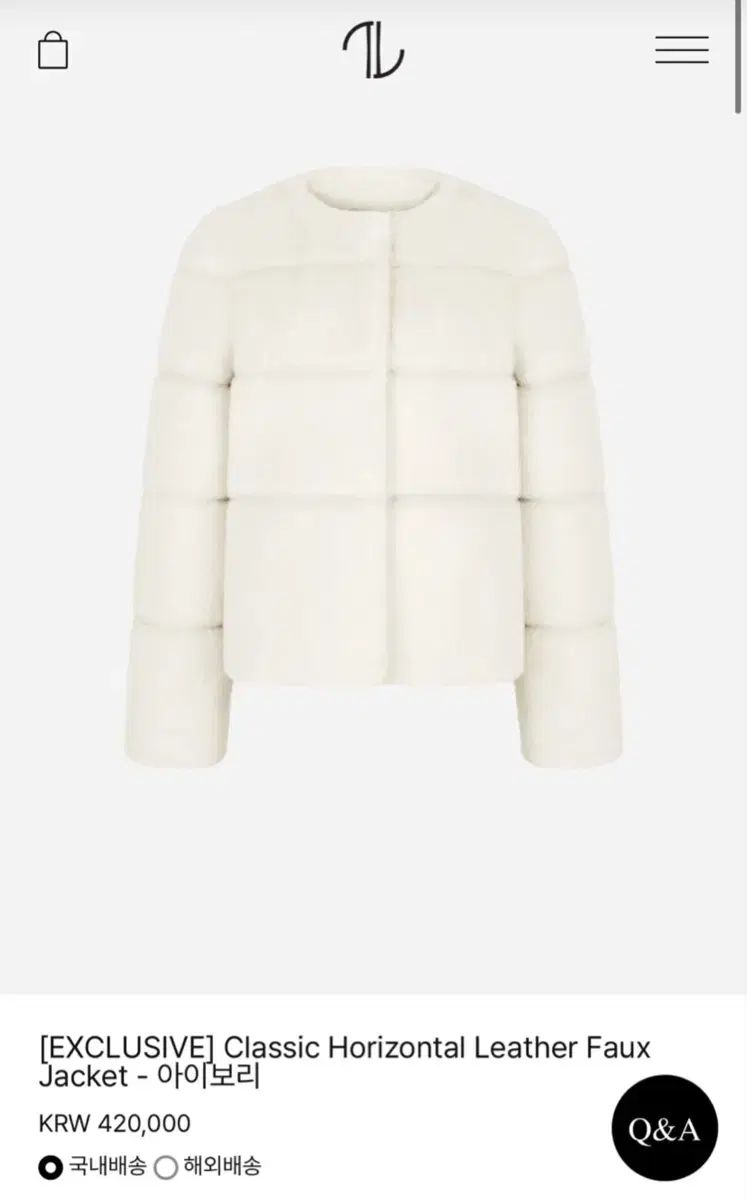 THE LAURENT リー ホリゾンタル Classic ラックス ファー ジャケット