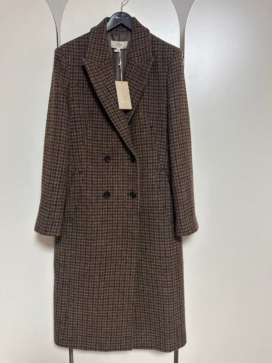 アッテヴァネッサ ブリューノ CHECK ダブルコート 38 55良好