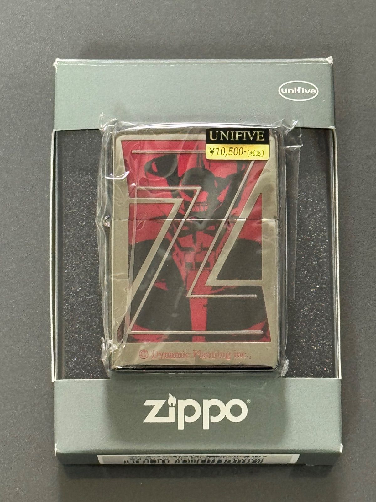 zippo マジンガーZ 無敵のヒーロー編 NO.3 アニメ ブラックメタリック 2005年製 BLACK UNIFIVE ケース 保証書