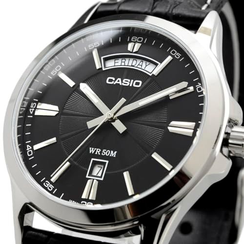 カシオ CASIO アナログ クオーツ メンズ 腕時計 MTP-1381 L-1 AV ブラック 海外モデル 並行輸入品 59656 f 3 c