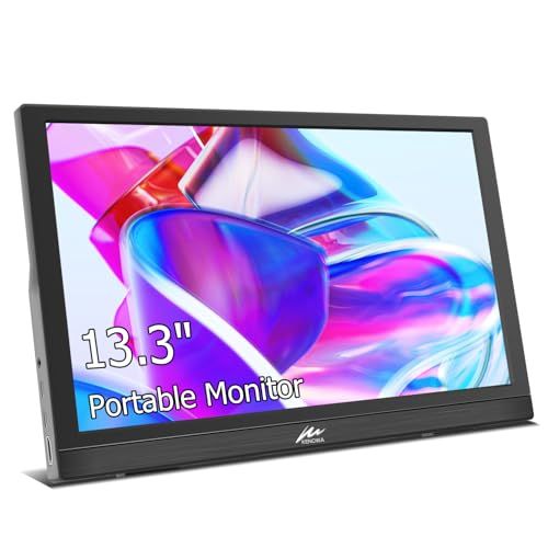 モバイルモニター 13.3インチ Kenowa 小型モニター HD 1366*768 解像度 スピーカー内蔵 60 Hz 5 ms 薄型 Type-C 標準HDMIポートPC|Computer|Laptop|Raspberry pi| 612 c 9514
