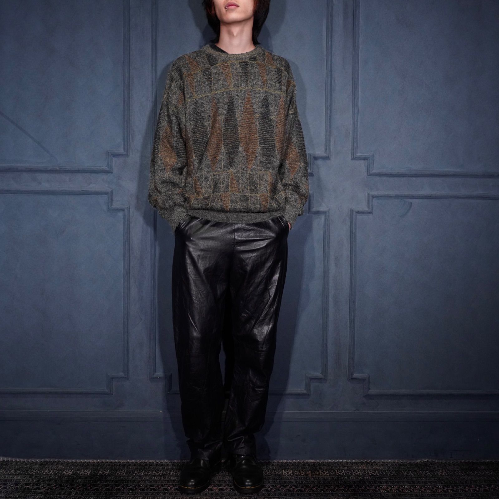 USA VINTAGE NANCY HELLER EASY LEATHER PANTS|アメリカ古着イージーレザーパンツ