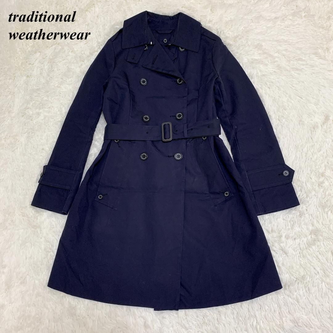 Traditional Weatherwear ネイビー トレンチコート Traditional Weatherwear ネイビー トレンチコート