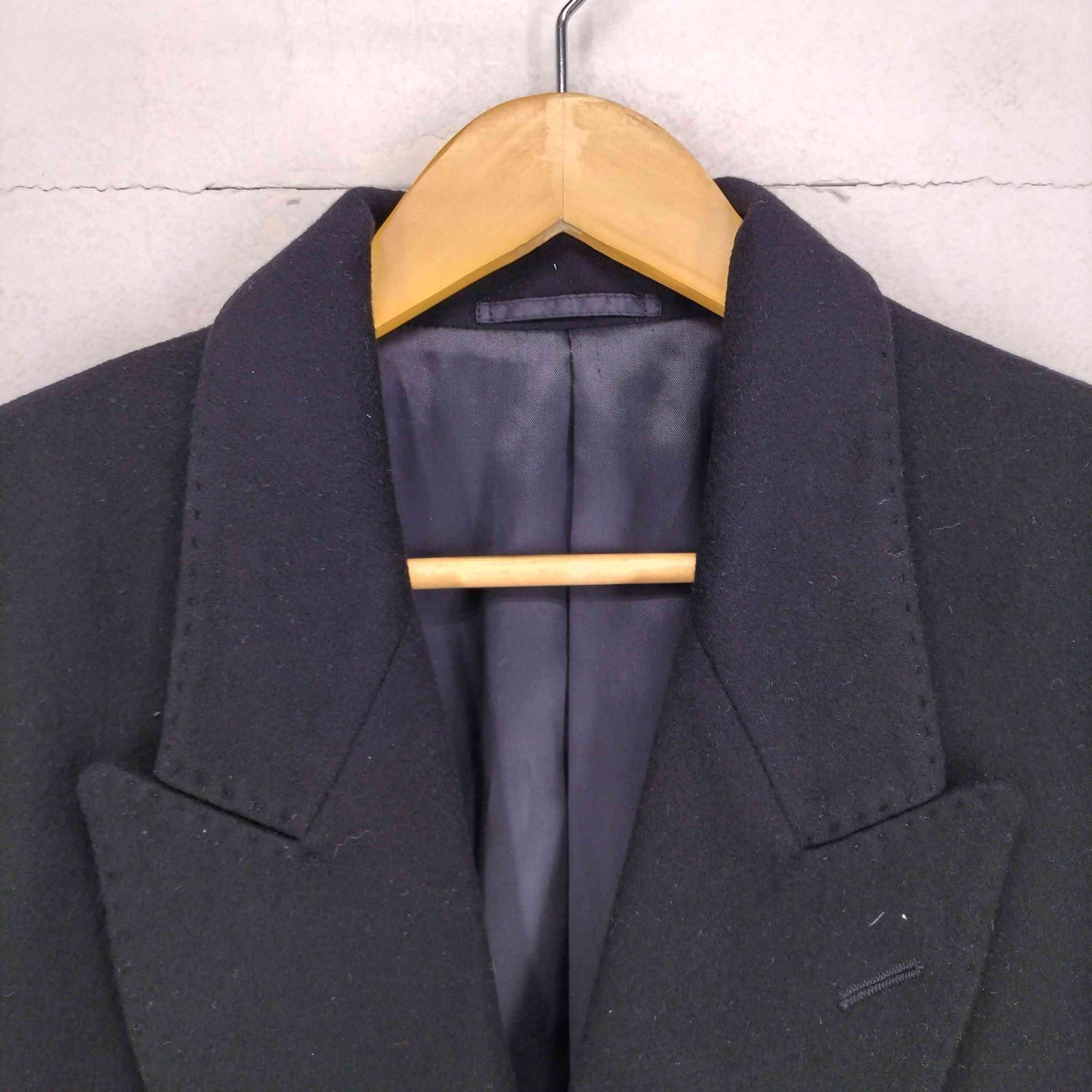 ユーズドフルギ USED古着 pure cashmere カシミヤ100ダブルチェスター