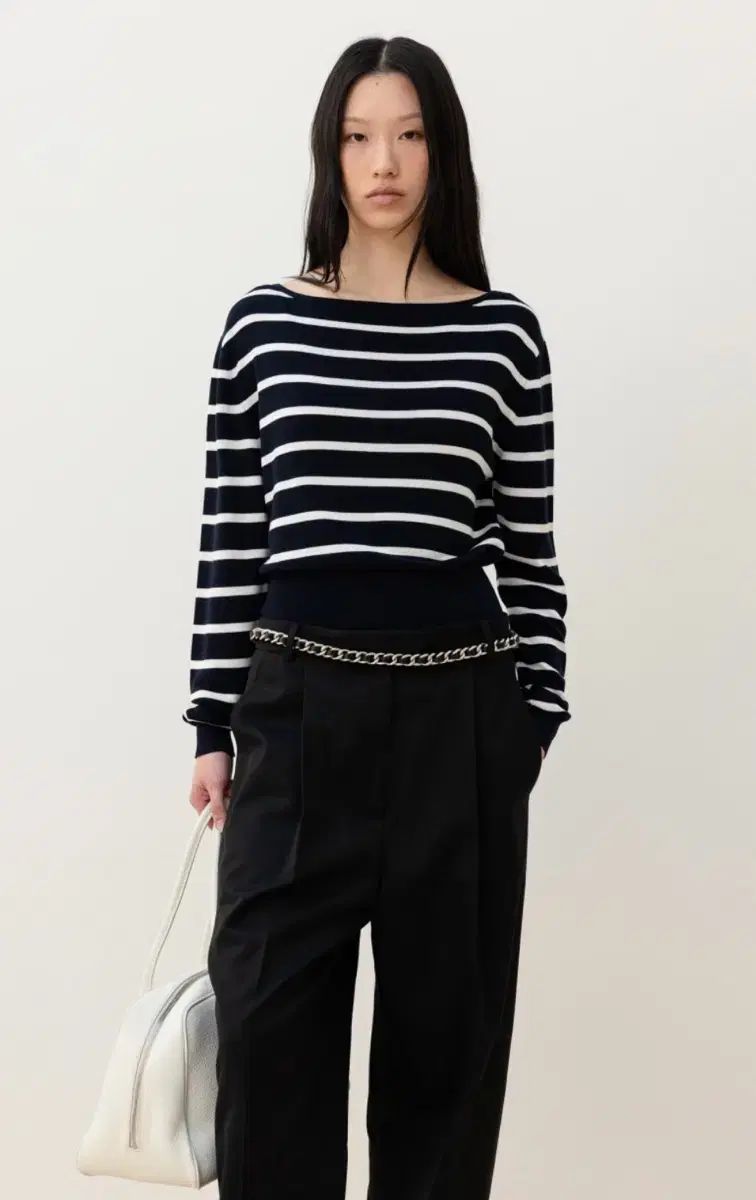 ORR シルクブレンド プルオーバー ネイビー