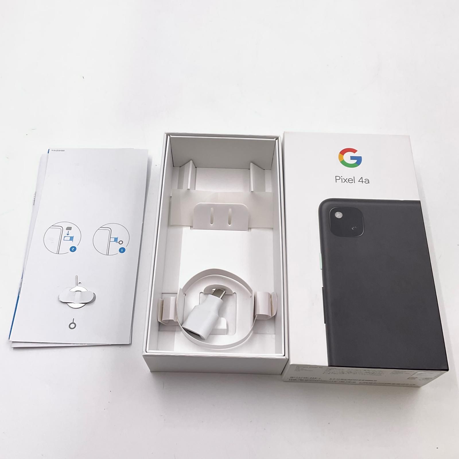 Google Pixel 4a 128GB ブラック SIMフリー 白ロム 美品 動作確認済