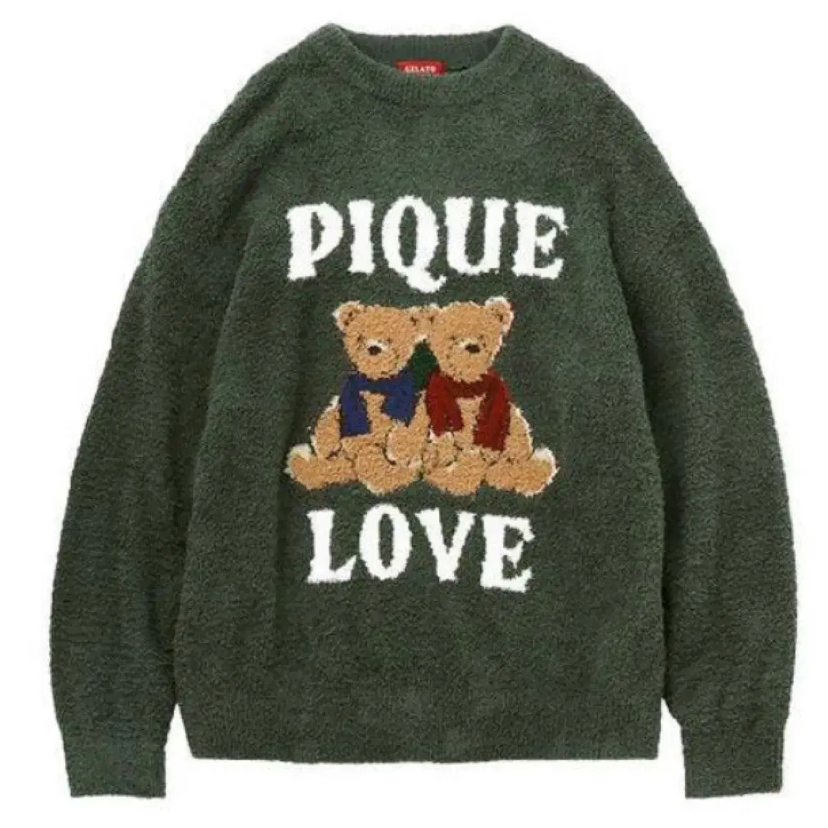 ジェラートピケ ホリデー クマ ジャカード プルオーバー パジャマ