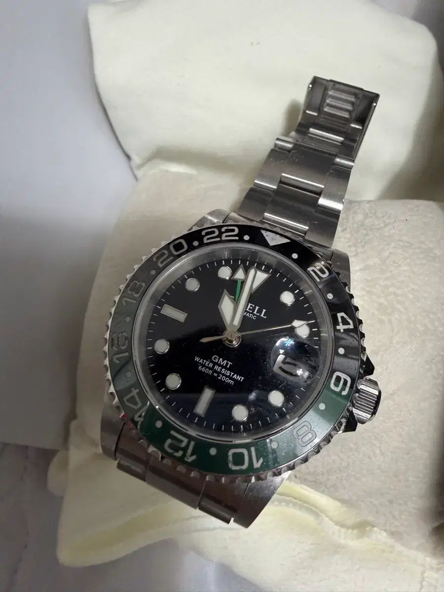 ティセル オートマチック GMT ウォッチ グリーンペプシ ミヨタ 9075