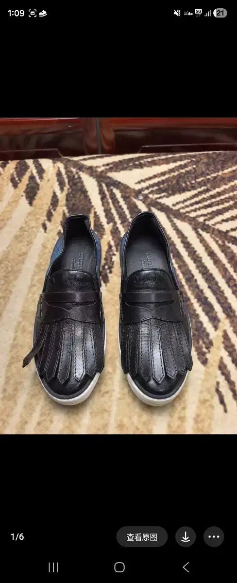 バーバリー タッセル ローファー ブラック 35 5