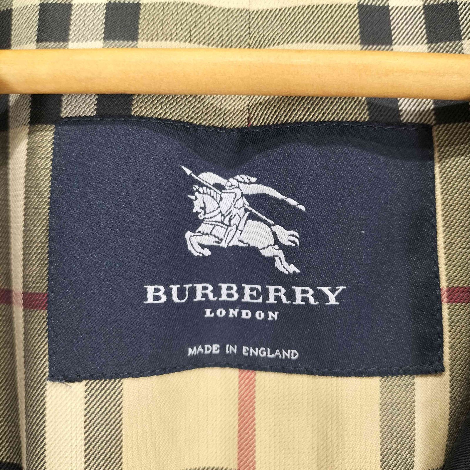 バーバリーロンドン BURBERRY LONDON MADE IN ENGLAND 裏地ノバ