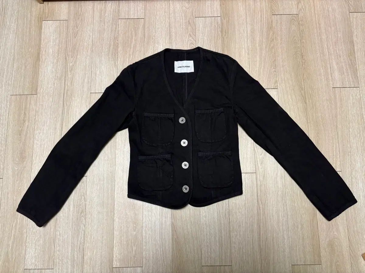 LOW CLASSIC ロウ クラシック 22 PF デニム ショート ジャケット ブラック M