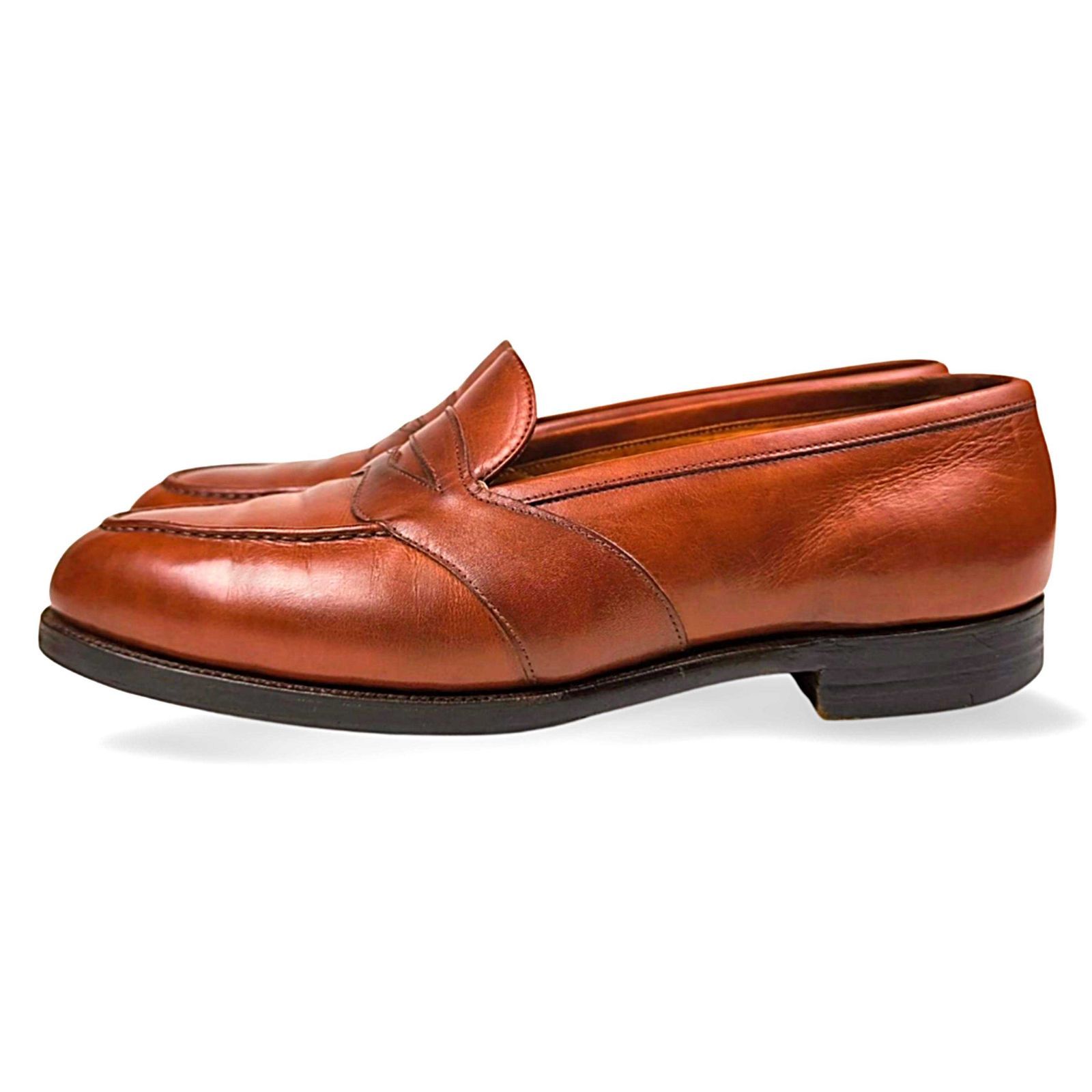  激 筆記体旧ロゴ エドワードグリーン モンペリエ 184ラスト ブラウン サイズ6 E ローファー ブーツ 革靴