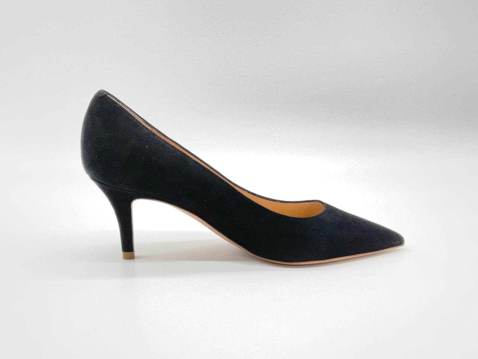 未使用 PELLICO ペリーコ スエードポインテッドトゥパンプス 34 NERO