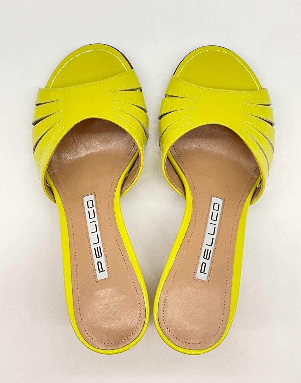 未使用 PELLICO ペリーコ オープントゥヒールサンダル 36.5 LIME