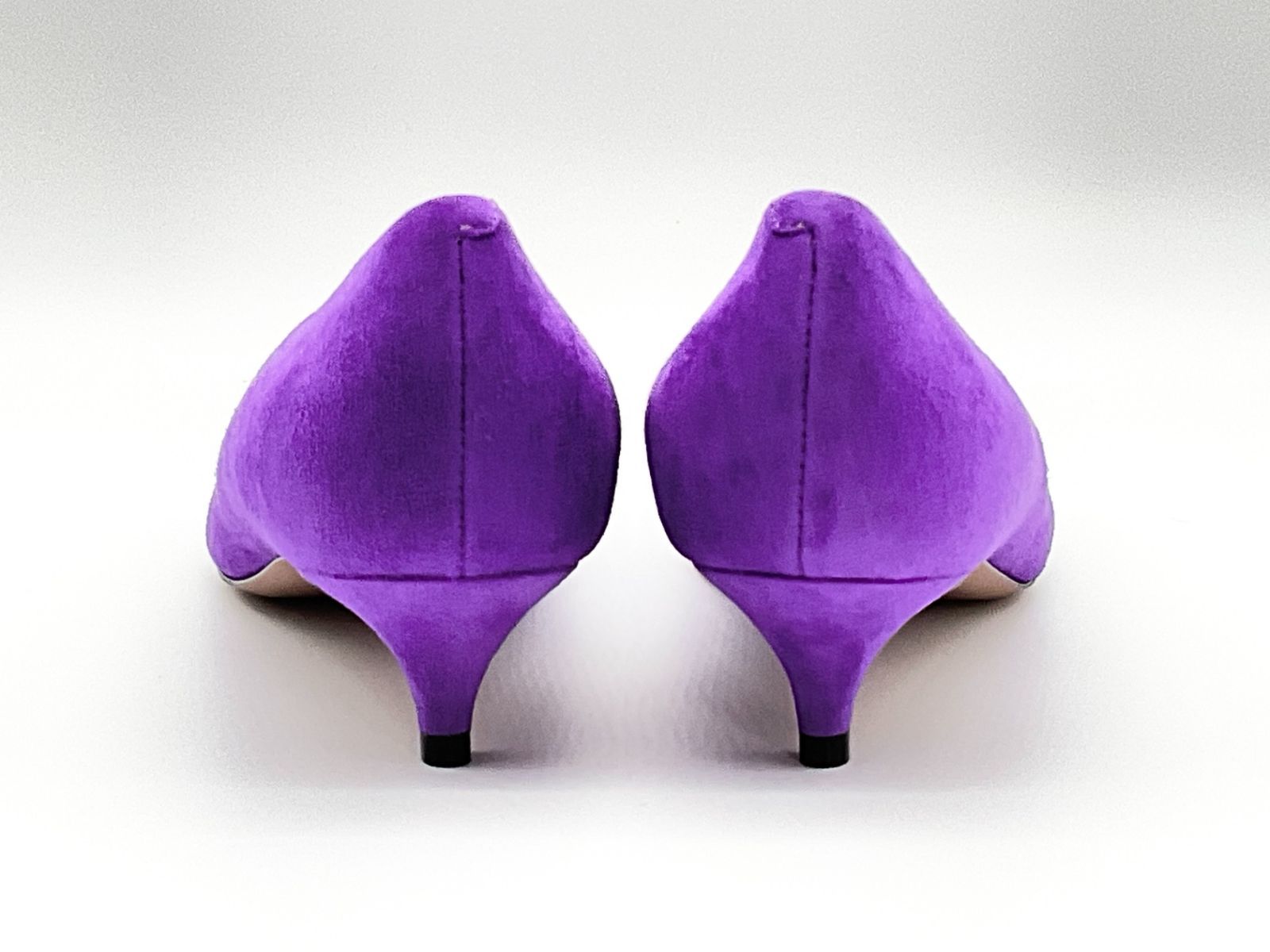 美品 ペリーコ PELLICO ポインテッドトゥ パンプス 36 パープル 未使用 PELLICO ペリーコ モチーフ付きポインテッドトゥパンプス 35