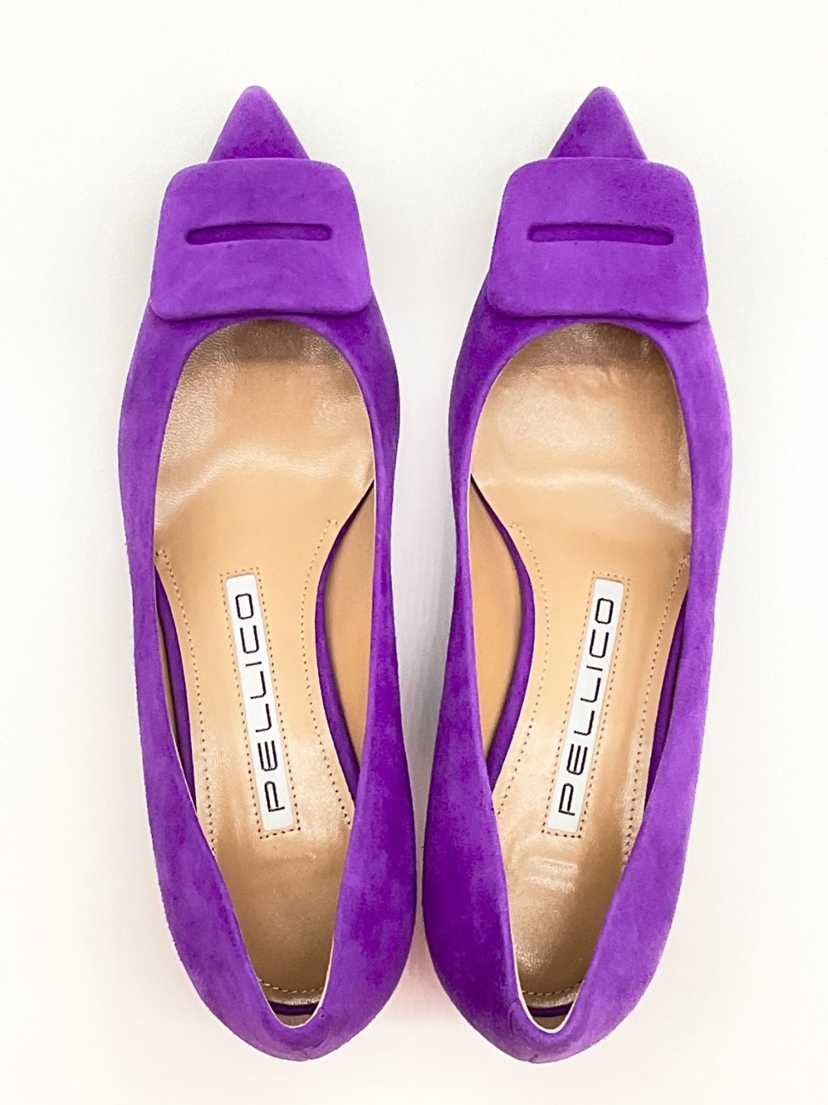 未使用 PELLICO ペリーコ モチーフ付きポインテッドトゥパンプス 35