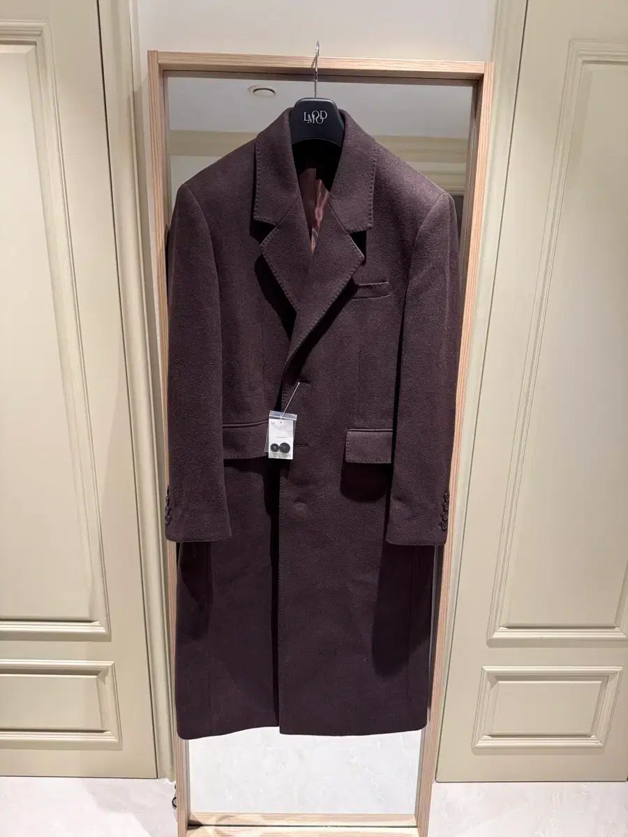 LMOOD エルムード グレーホエール Single コート セピア ブラウン 46