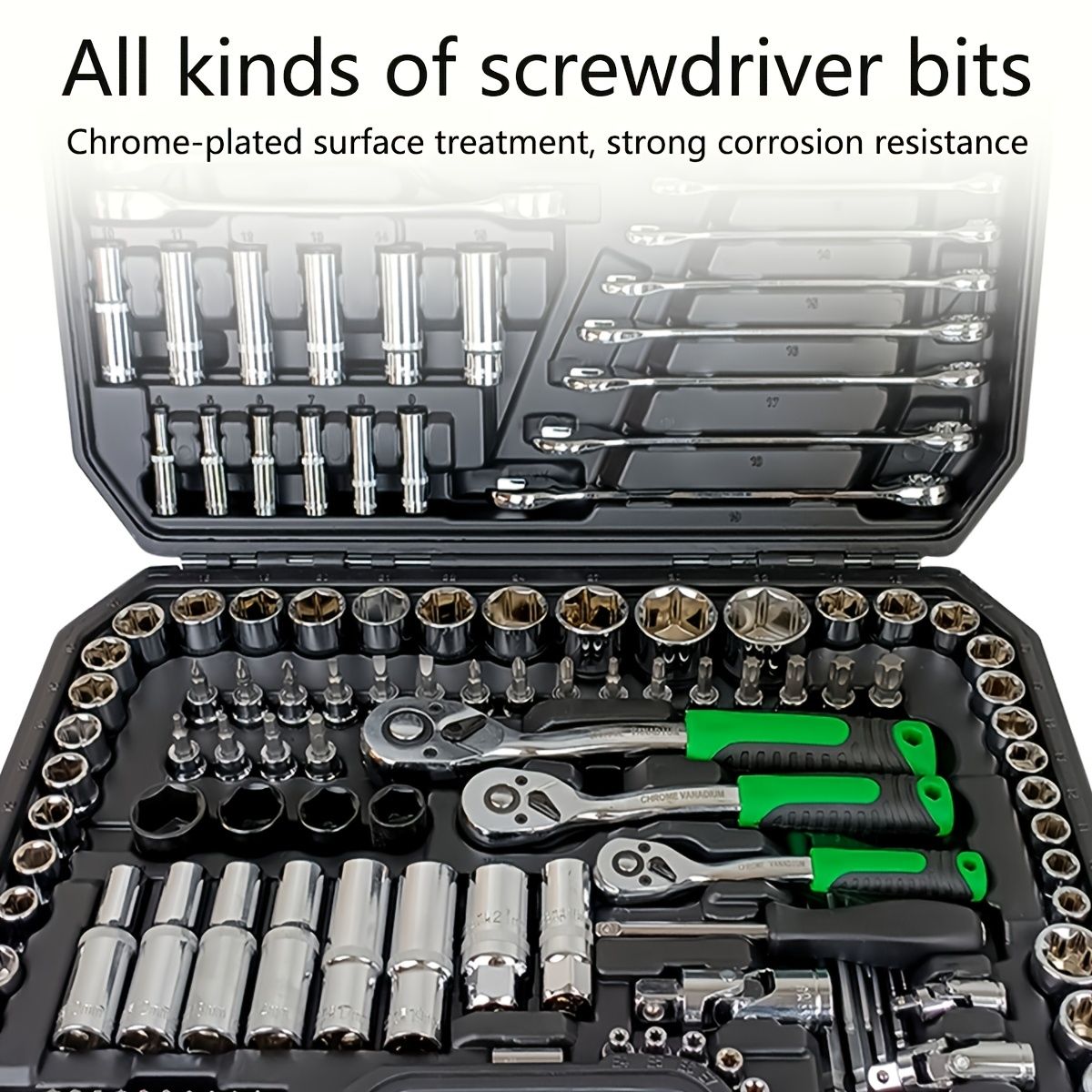 DIY修理に最適】自動車整備工具セット 150/46ピース 多機能ソケット