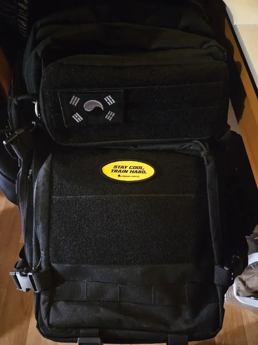 ブラック戦術バックパック 太 旗パッチ