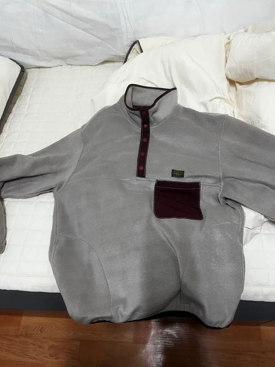 RESCUE ヴィンテージ フリース プルオーバー グレー