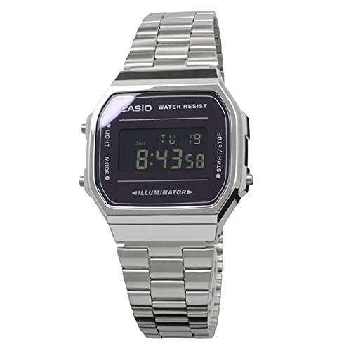  カシオ CASIO デジタル 腕時計 ヴィンテージシリーズ A 168 WEM-1 メンズ レディース キッズ シルバー×ブラック 海外モデル 並行輸入品 J 腕時計(デジタル) 時計