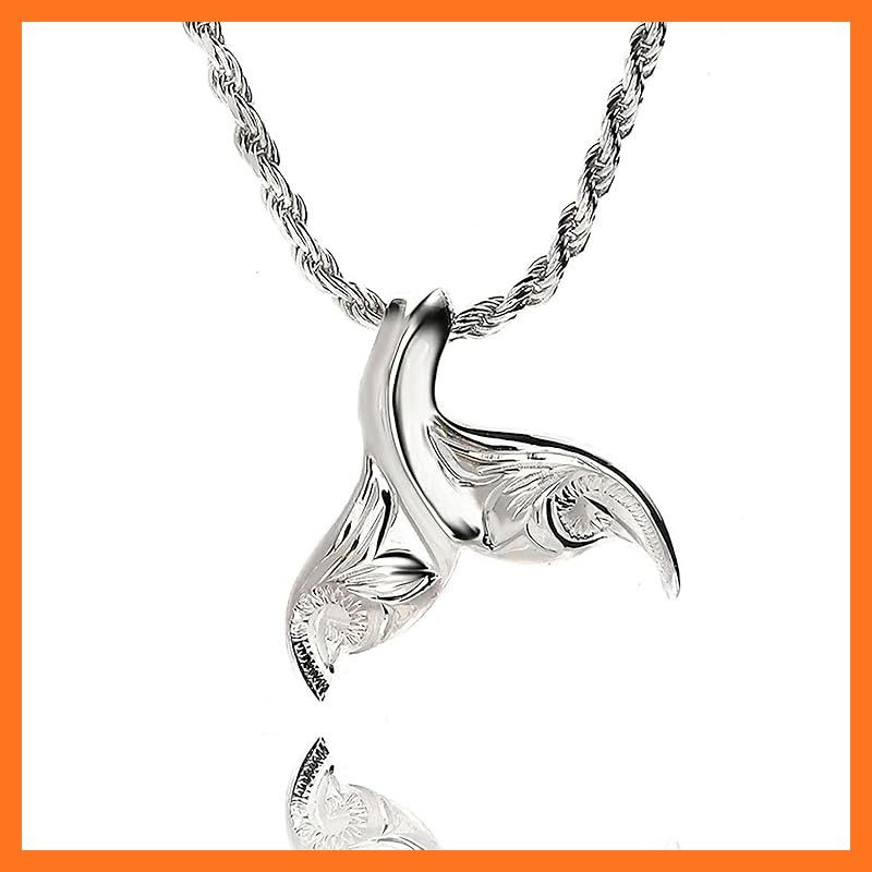 ハワイアンジュエリー LocoMocoAloha ネックレス ペンダント ラッキー アイテム ホエール テール クジラ ジュエリー