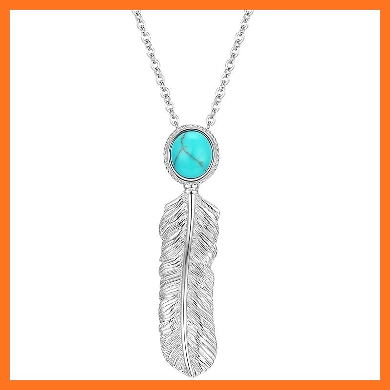 FANCIME ネックレス レディース 羽 ターコイズ シルバー S 925 ハワイアンジュエリー 幸運 お守り ホワイトデー 記念日 プレゼント ギフトラッピング付き 0