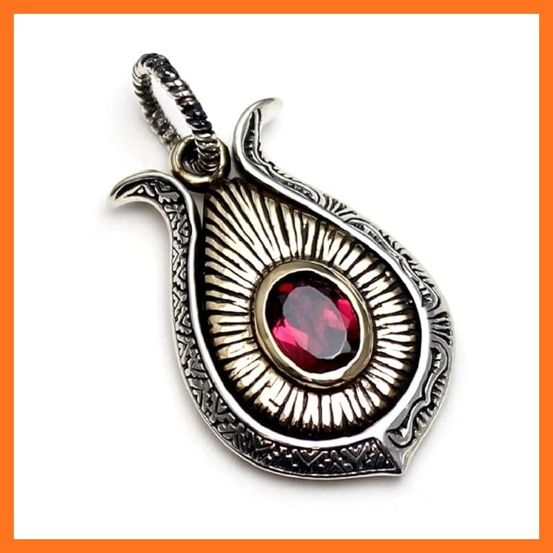 世界のアクセサリー カルメロ 馬蹄 ホースシュー ガーネット ペンダント レディース goodvibrations グッドバイブレーション 0