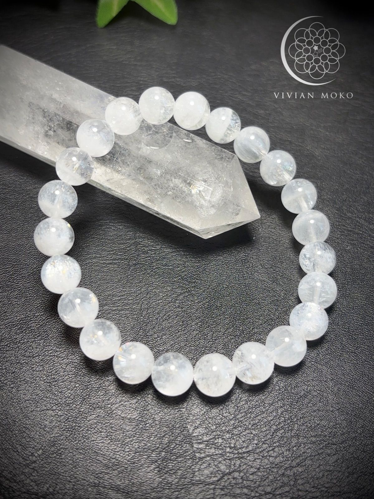 💎天然石✨️ アイリス スノーガーデンクォーツ ブレスレット （虹有