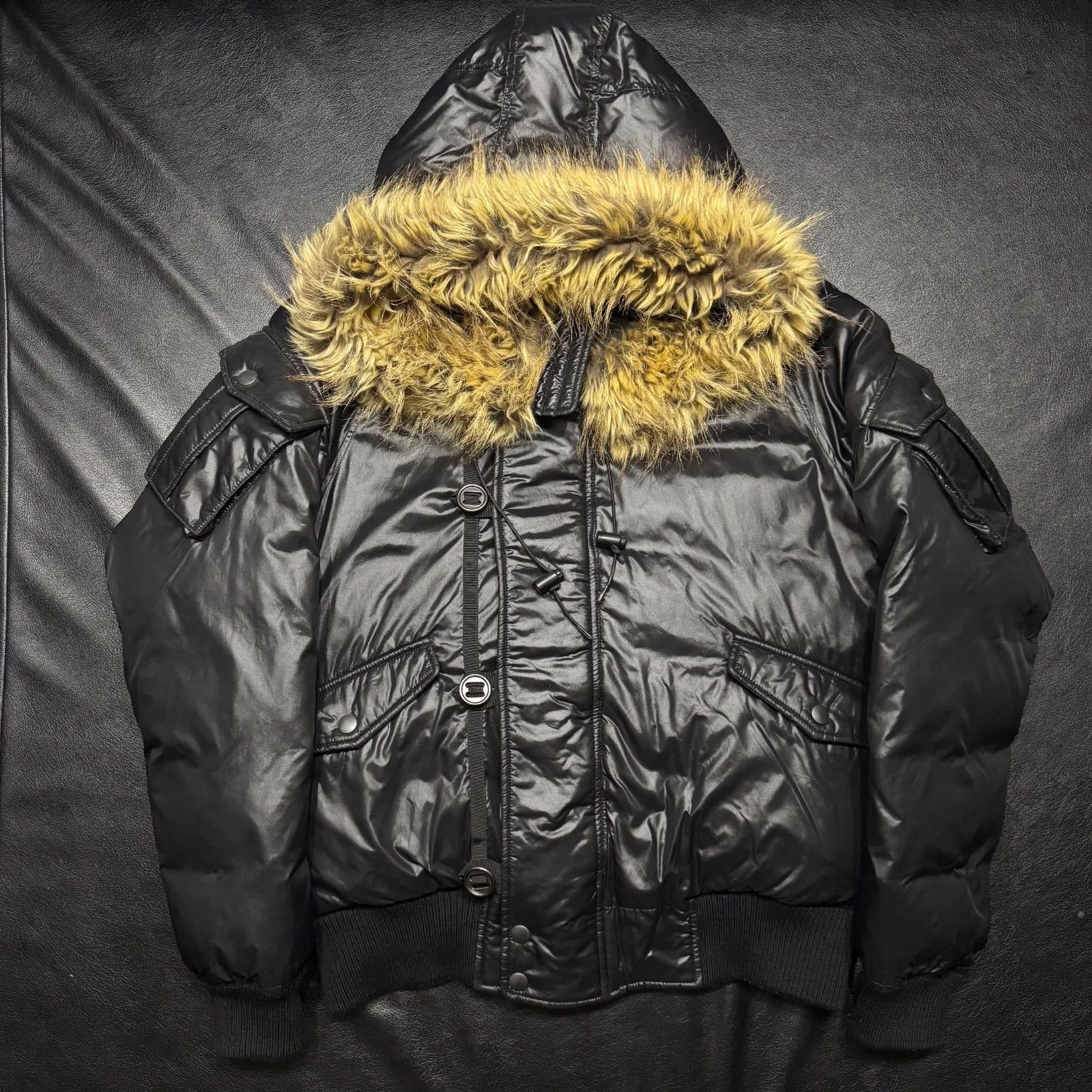 ジャケット・アウター n2b COMME CA ISM y2k 00's 希少【comme ca ism コムサイズム】y2k 00's archive/短丈 光沢/ファー