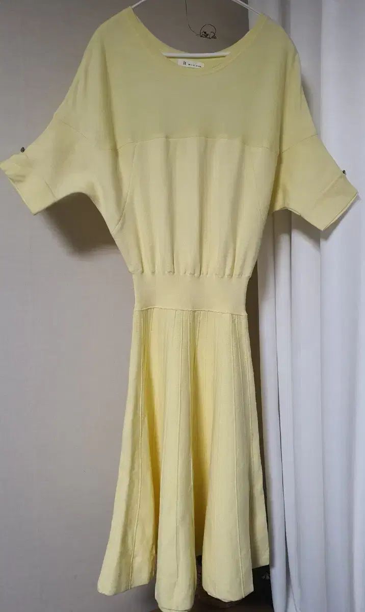 イッミシャ レモン イエロー ニット ONE PIECE