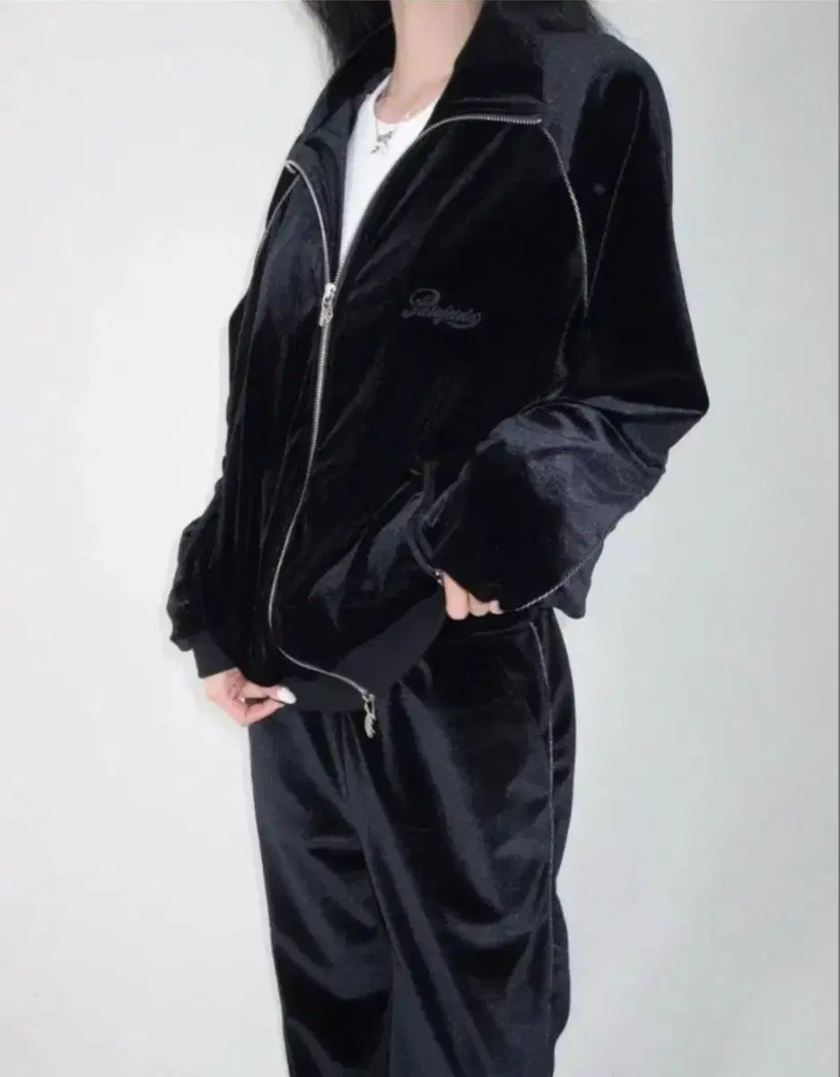 ペイルジェイド オーバーサイズ ツアーベルベット トレーナー セット