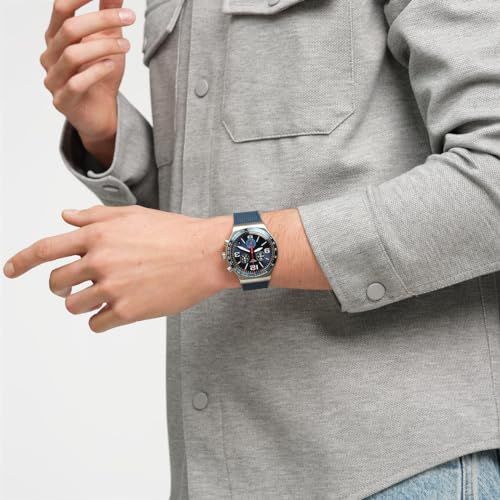  スウォッチ SWATCH 腕時計 Irony Chrono ニューアイロニークロノ BLUE GRID ブルーグリッド メンズ YVS 454 正規輸入品 J その他 キッチン 食器