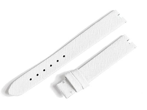 輸入王オリジナル 時計パーツ ブルガリと互換性あり ビーゼロワン BZ 22 S用 Bzero 1 社外品 ベルト 牛革 カーフ 白 ホワイト 13|12 mmJ