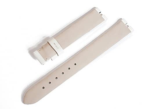 輸入王オリジナル 時計パーツ ブルガリと互換性あり ビーゼロワン BZ 22 S用 Bzero 1 社外品 ベルト 牛革 エナメル ホワイト 13|12 mmJ