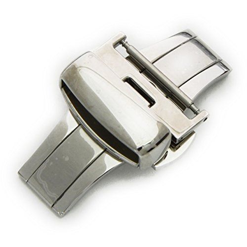 CASSIS カシス 時計ベルト Dバックル PBF D-BUCKLE ピービーエフディーバックル ミラー 18 mm シルバー 交換用工具付き