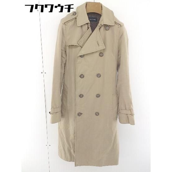 パドカレ pas de calais ベージュ トレンチコート 総柄裏地 □ ◎ pas de calais パドカレ ベルト付 長袖 トレンチ コート サイズ