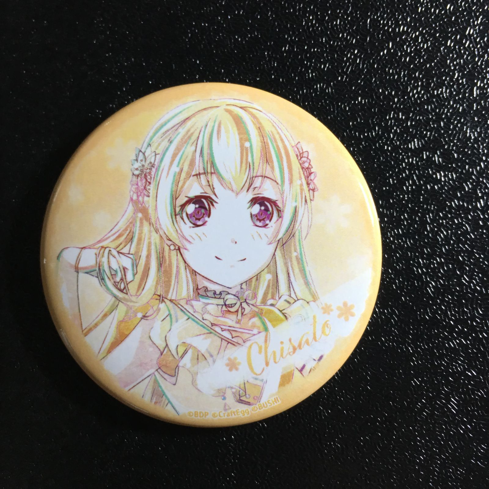 バンドリ BanG Dream! 白鷺千聖 缶バッジ ガールズバンドパーティ