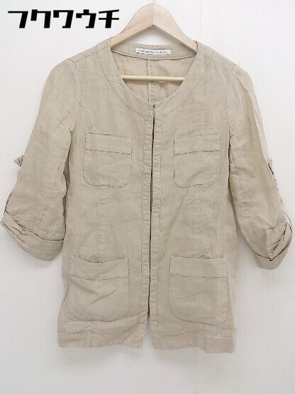 ◇ SPICK AND SPAN Pour Belle Femme リネン100% 薄手 七分袖 ノー