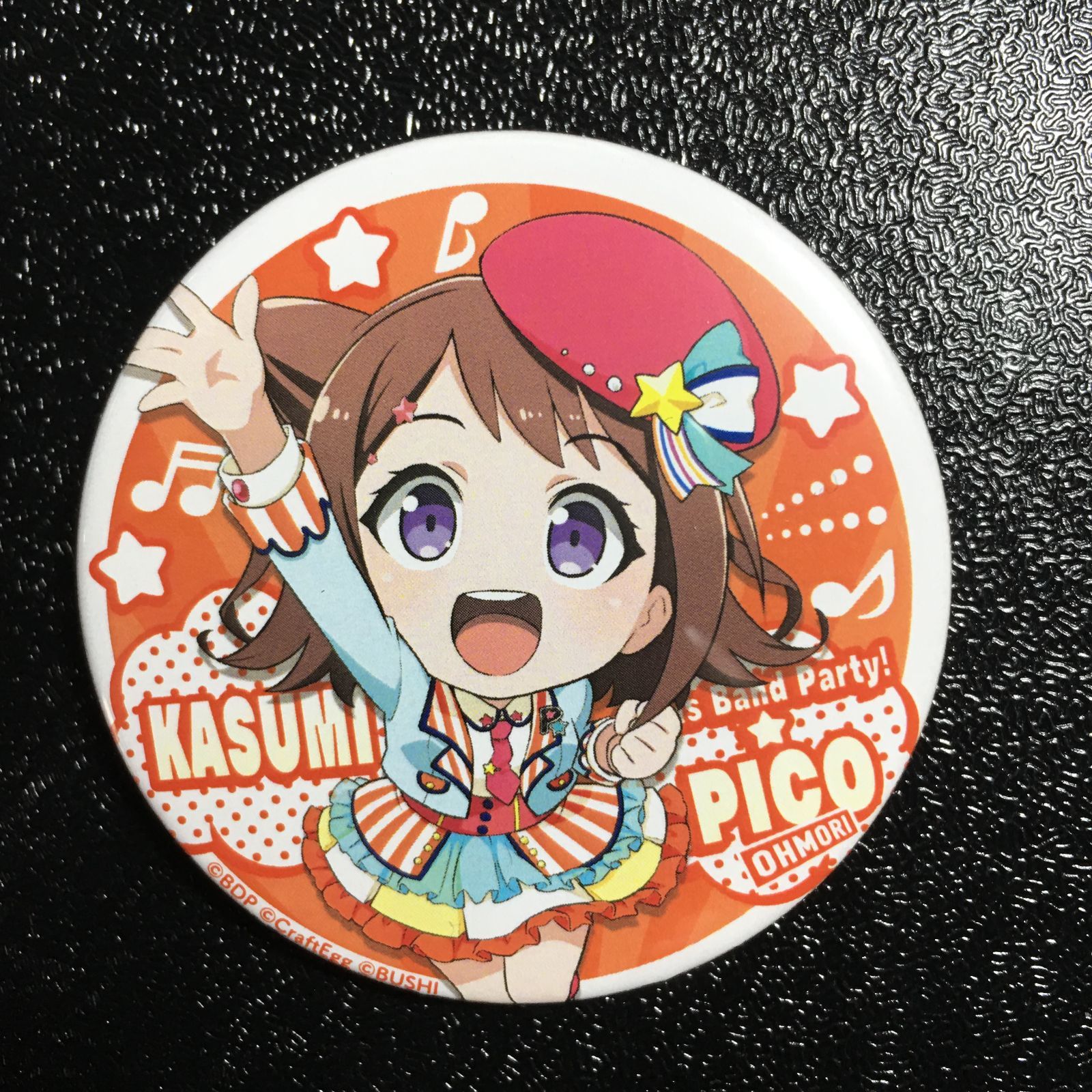 バンドリ BanG Dream! 戸山香澄 缶バッジ ガルパピコ ガールズバンド