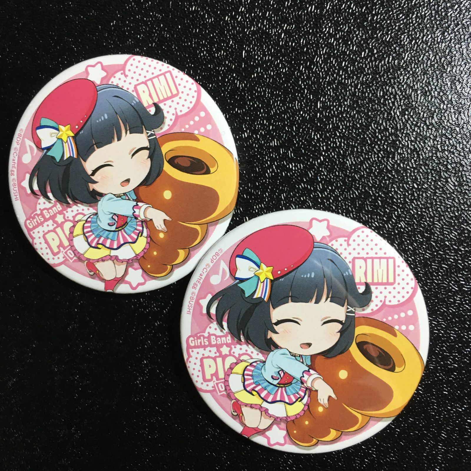 バンドリ BanG Dream! 牛込りみ 缶バッジ 2個 ガルパピコ ガールズ