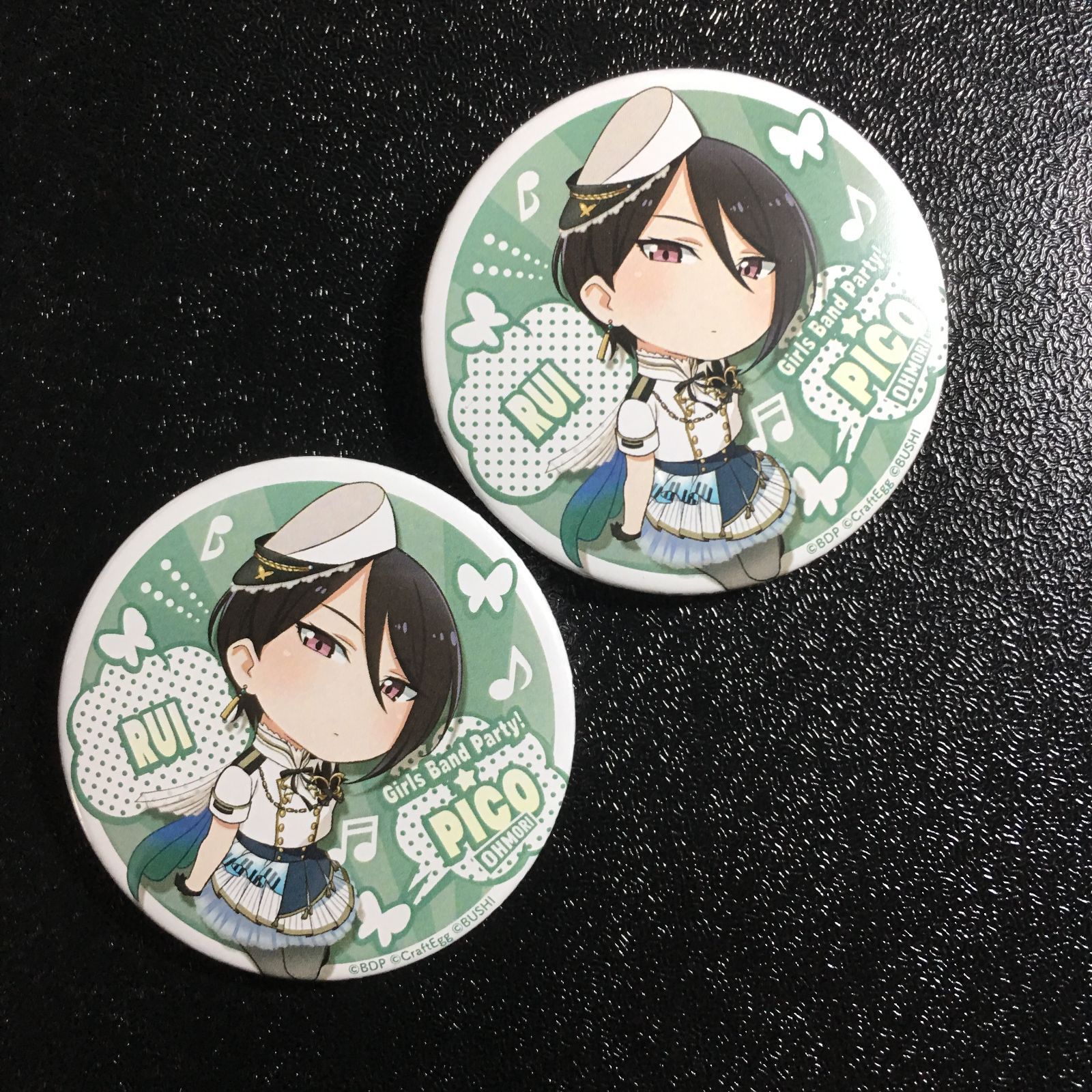 バンドリ BanG Dream! 八潮瑠唯 缶バッジ 2個 ガルパピコ ガールズ