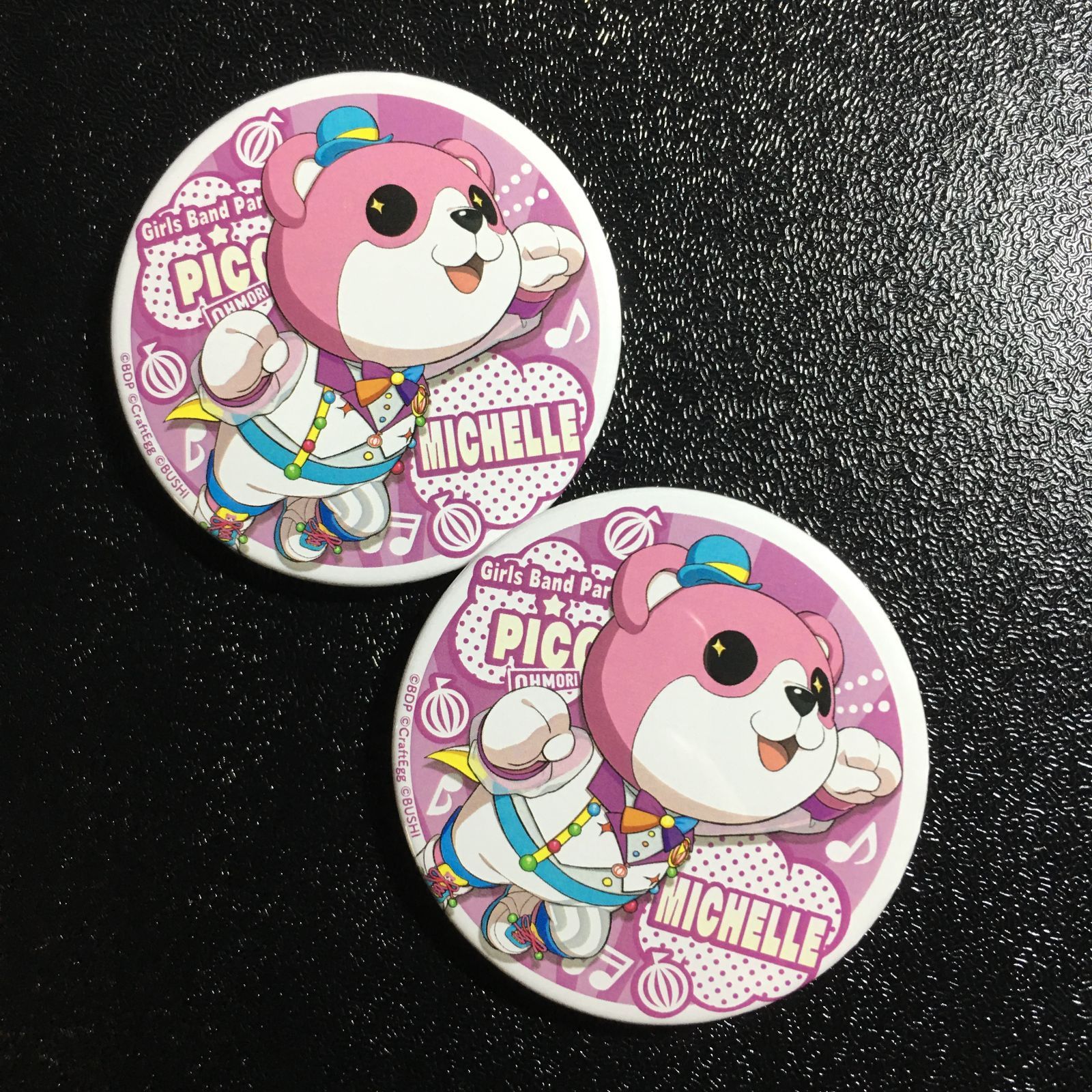 バンドリ BanG Dream! ミッシェル 缶バッジ 2個 ガルパピコ ガールズ