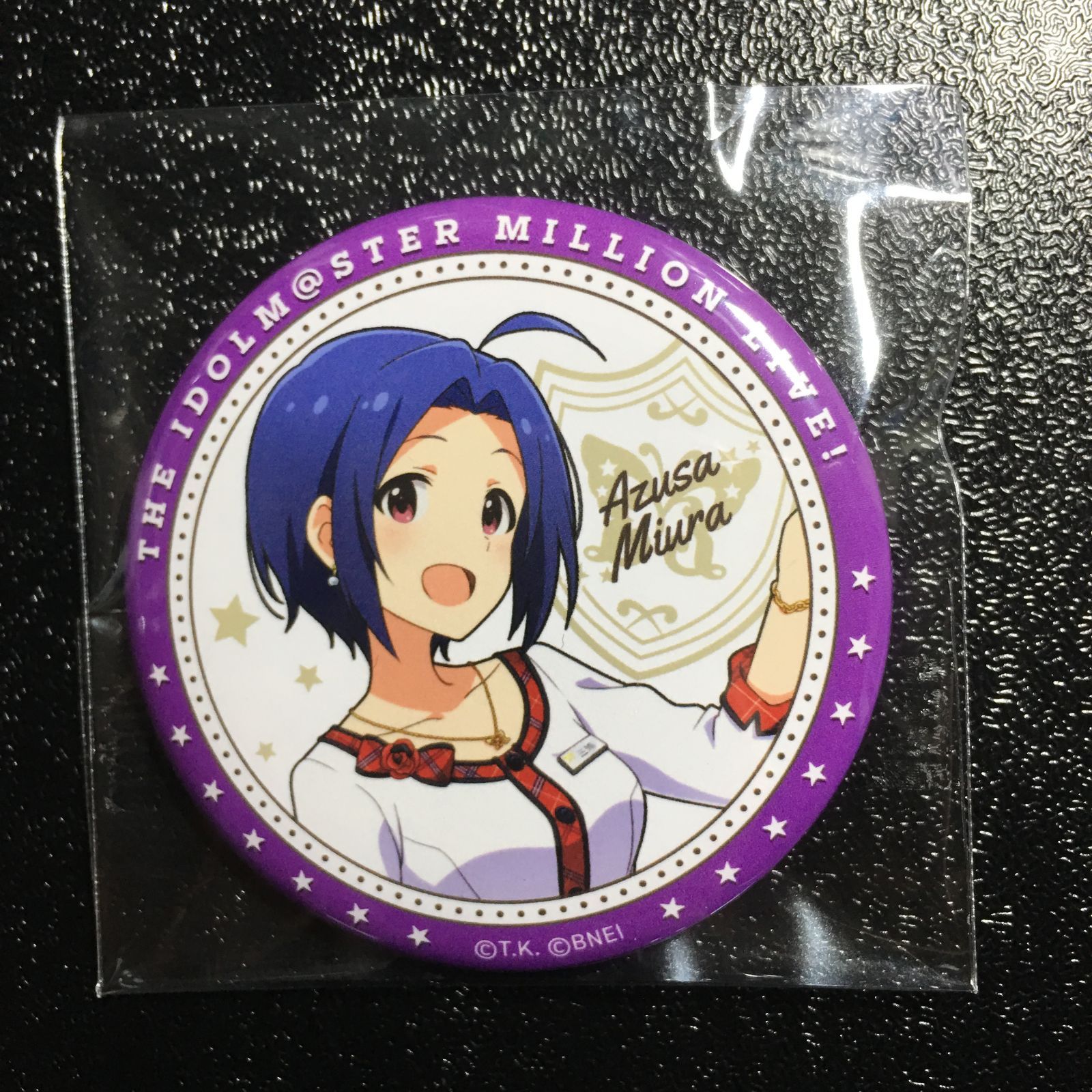アイドルマスター ミリオンライブ 三浦あずさ 缶バッジ アイマス