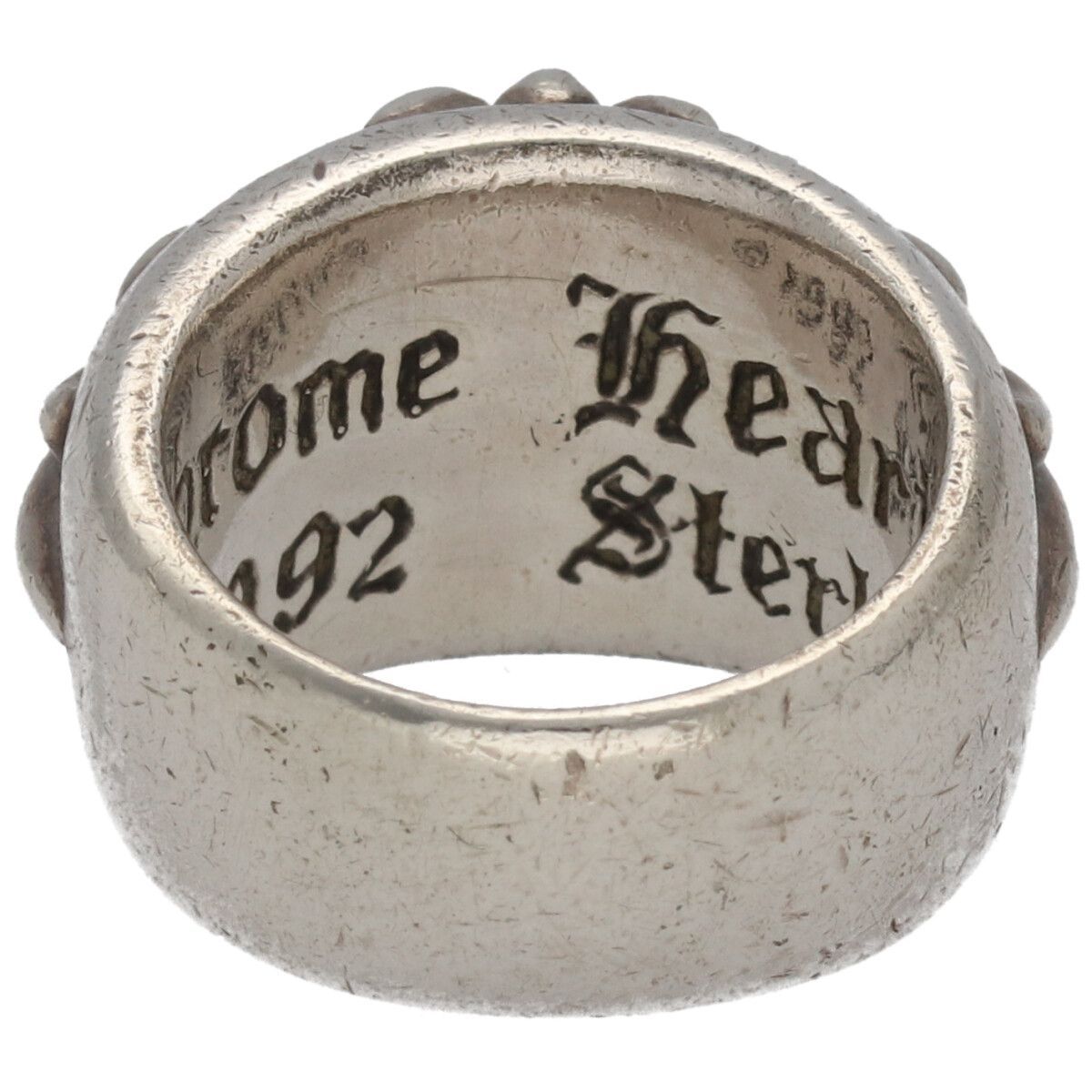 CHROME HEARTS クロムハーツ フローラルクロスリング 8号 SV 925 シルバー ダイヤモンド 1 PD 指輪 アクセサリー RS