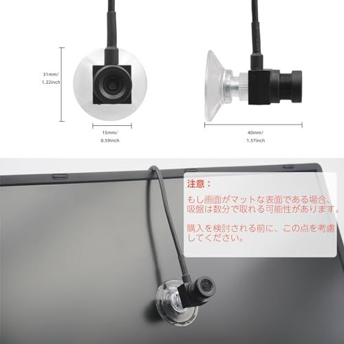 WEBカメラ ウェブカメラ HD 1080 P 80°広角目線が合う 小型 中央画面に固定された吸盤付き 200万画素 パソコンカメラ skype Zoom会議用PCカメラ 内蔵マイク 19 c 8 b 462