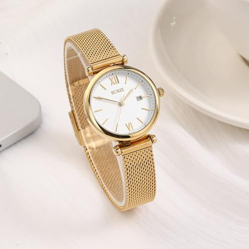 BUREI 腕時計 レディース クオーツ アナログ表示 ステンレスバンド 細め おしゃれ 防水 かわいい シンプル 軽い 女性 学生 うで時計カジュアル ビジネス 仕事 日常通勤 彼女 娘 妻 母 お祝い プレゼント シ 7 f 899422
