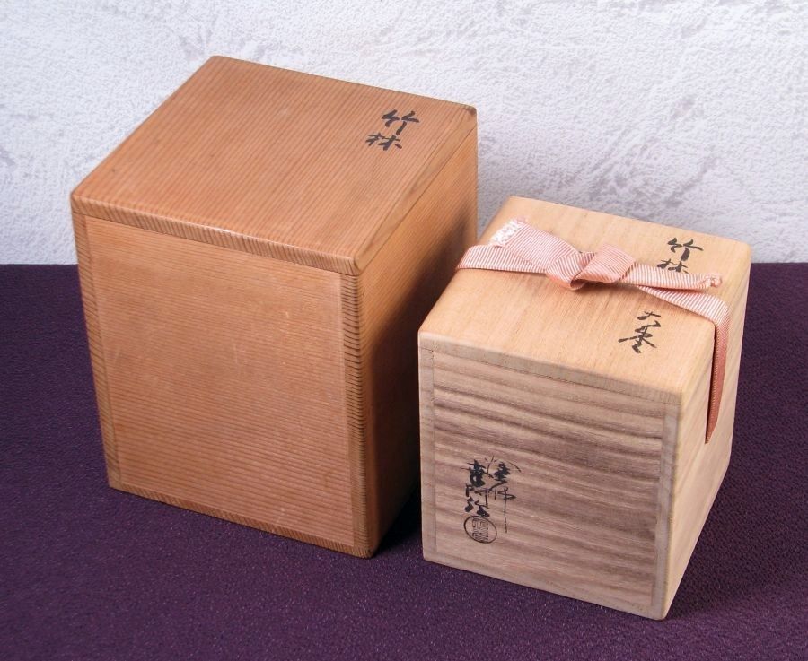 田中表阿弥作 竹林蒔絵 大棗 幅：8cm 共箱・二重箱 極美品 茶道具