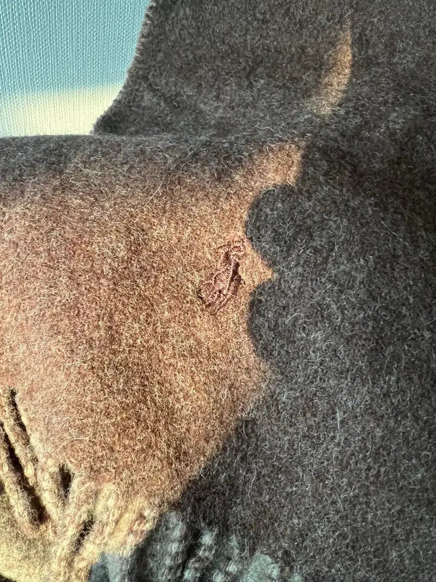 マフラー ブラウン