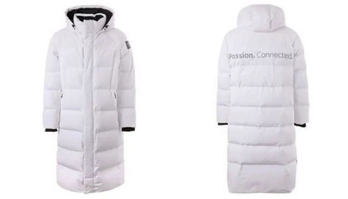 平昌 ダウンジャケット ロング丈 白